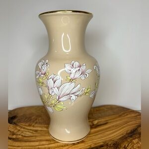 SADLER England Vase Magnolia Floral Vintage EUC 70’s Cottagecore